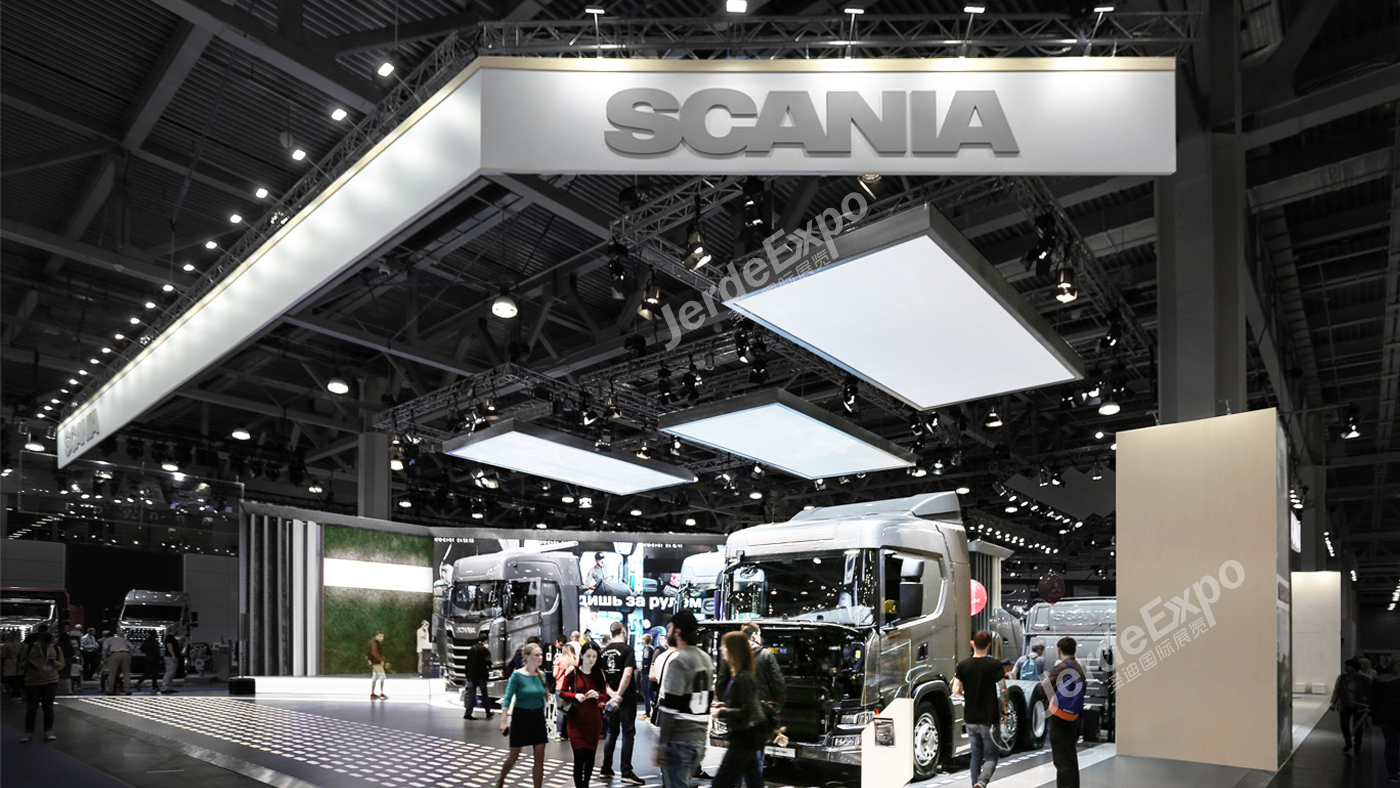 展台双重叠造型设计