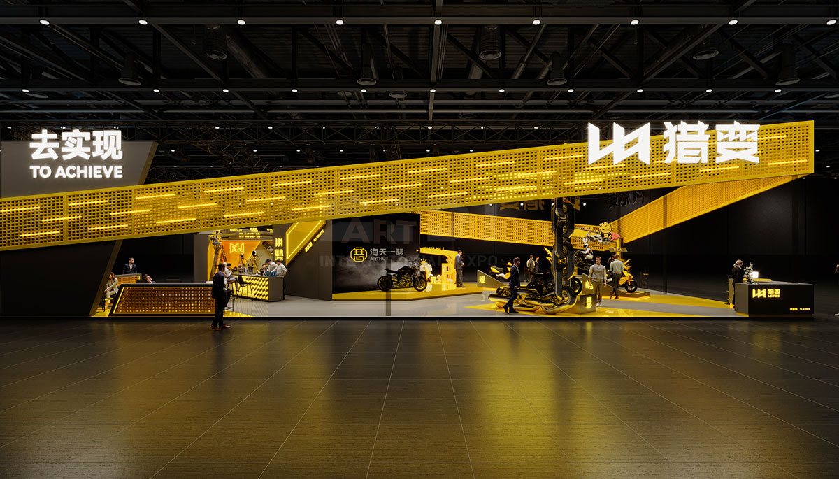 摩托车展会设计图