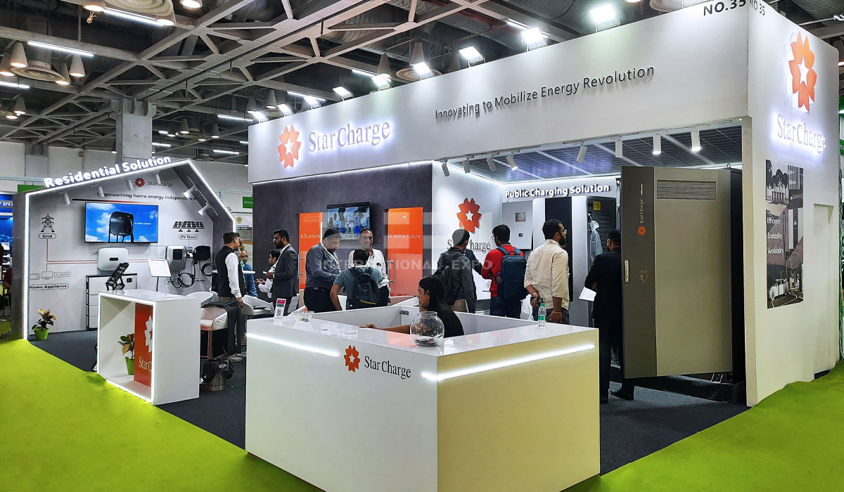 印度电桩展台搭建