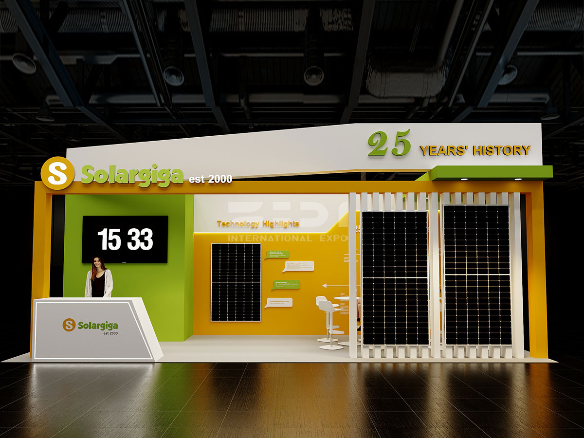 27㎡南非光伏能源展位设计